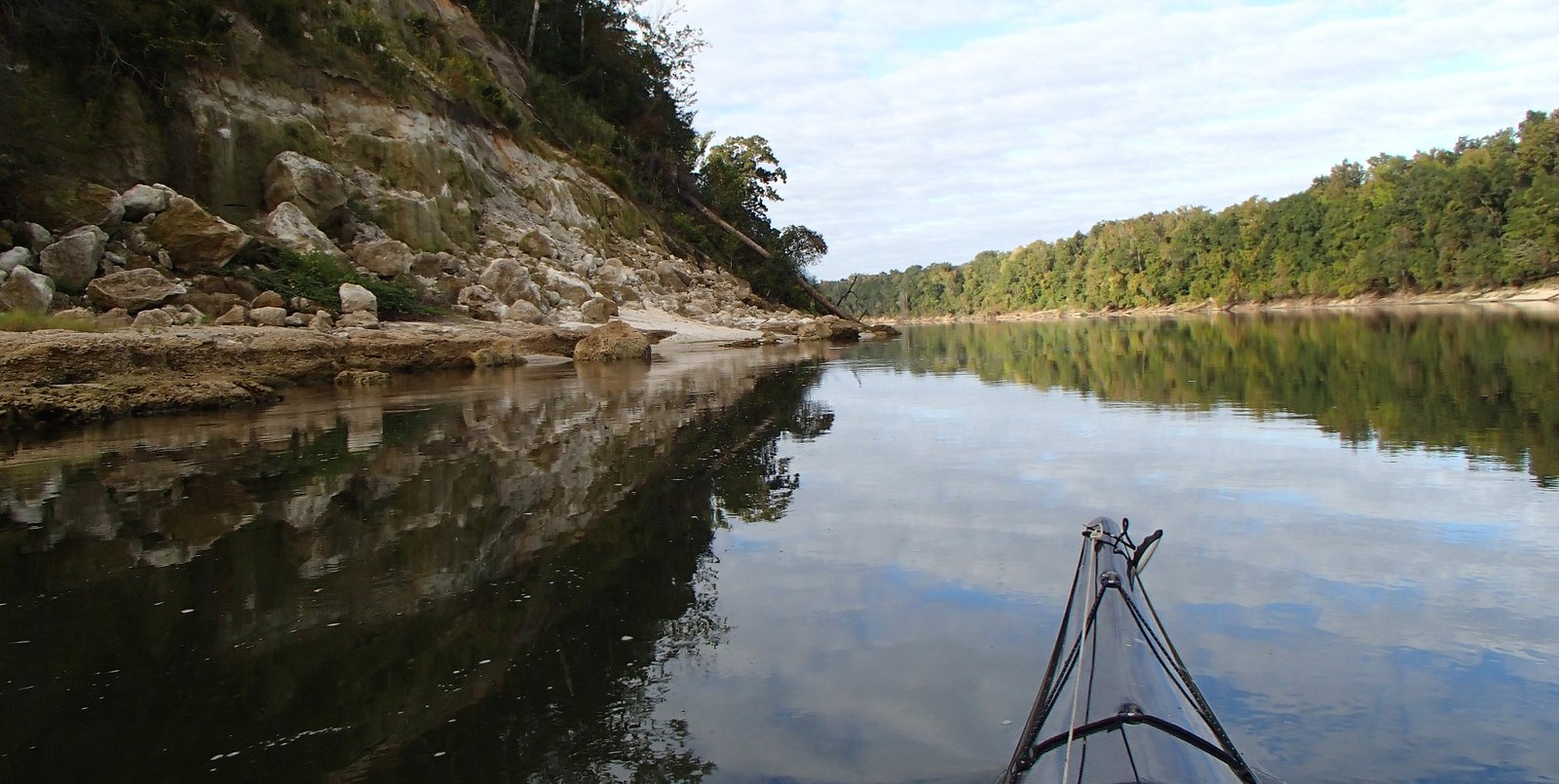 Aerial view of the Chipola River region